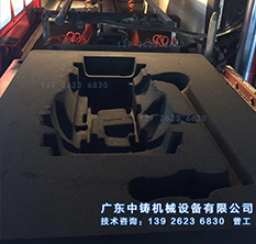 空壓機(jī)配件造型砂型效果